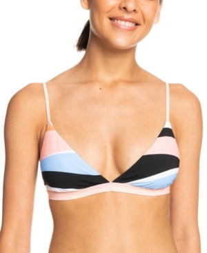 Roxy BRIGHT WHITE Paradiso Passport Triangle Bikini Swim Top  US Small - Bellso